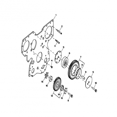 Group 36: Front Plate &amp; Crankshaft Upper Idler Gears,  第36組：前板&amp;曲軸上惰輪，&ldquo;GM93289,&rdquo;&ldquo;GM93285,&rdquo;&ldquo;GM91650,&rdquo;&ldquo;GM85414,&r