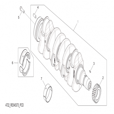 Group 47: Crankshaft, continued  第47組：曲軸，&ldquo;GM93289,&rdquo;&ldquo;GM93285,&rdquo;&ldquo;GM91650,&rdquo;&ldquo;GM85414,&rdquo;&ldquo;GM85412,&rdquo;&ldqu