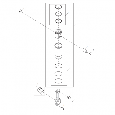 Group 48: Piston and Connecting Rod, continued  第48組：活塞和連桿，&ldquo;GM93289,&rdquo;&ldquo;GM93285,&rdquo;&ldquo;GM91650,&rdquo;&ldquo;GM85414,&rdquo;&ldquo;GM85412,&a