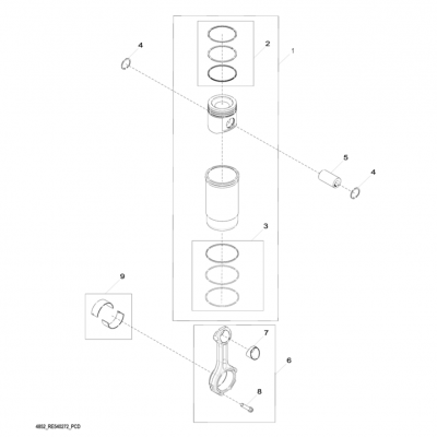 Group 48: Piston and Connecting Rod, continued  第48組：活塞和連桿，&ldquo;GM93289,&rdquo;&ldquo;GM93285,&rdquo;&ldquo;GM91650,&rdquo;&ldquo;GM85414,&rdquo;&ldquo;GM85412,&a